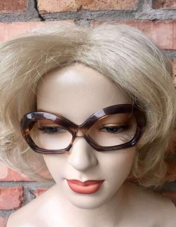 Vintage 1960s 70s Silhouette Mod Eyeglasses Frames