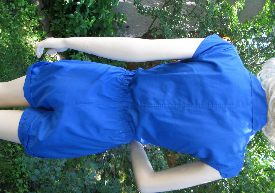 Vintage 1950s Womens Blue Gym Suit Romper by Moore Small Etsy