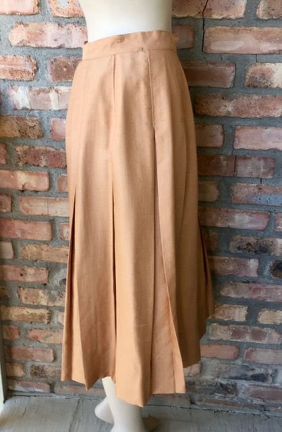 Vintage 1950s Sloat New York Pure Silk Pleated Sk… - image 5