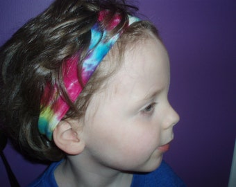 Yoga Headband, Tie Dye, Yoga Wear, MADE to ORDER, Adults, Kids, Unisex