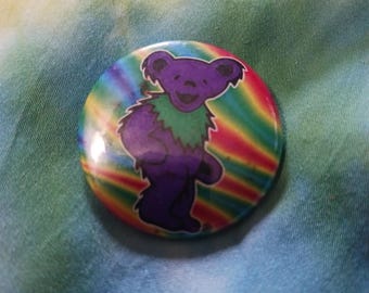 Pin vintage de Grateful Dead, pin de oso bailarín, Robert Hunter, Dead vintage, Shakedown Street, Dead Lot