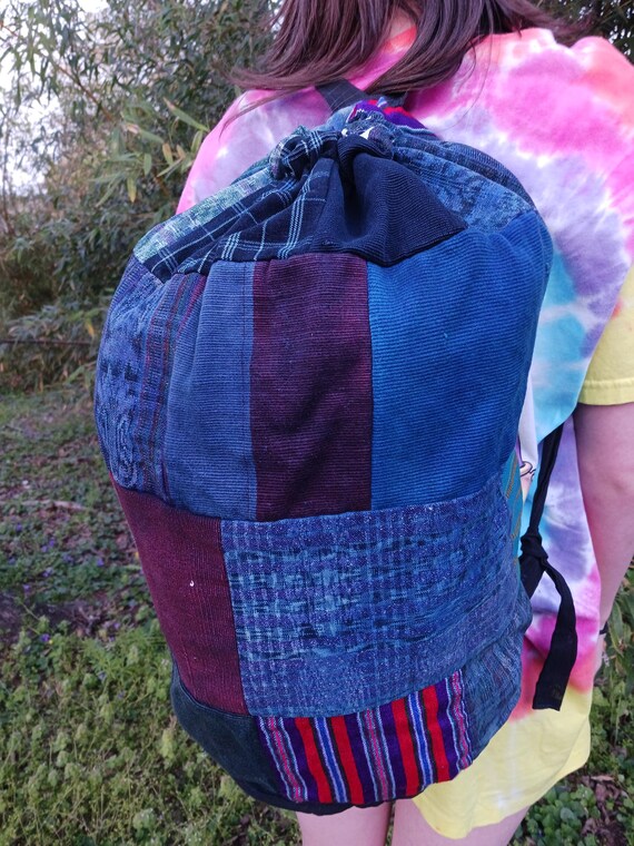 Guatemalan backpack, Patchwork backpack, Vintage … - image 5