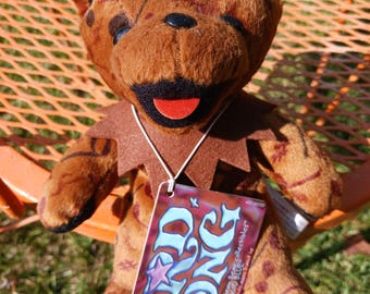 Bird Song, Grateful Dead Bear, Collectible Bean Bear, Liquid Blue