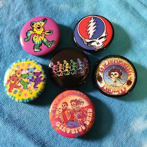 Grateful Dead 6 pack of pins