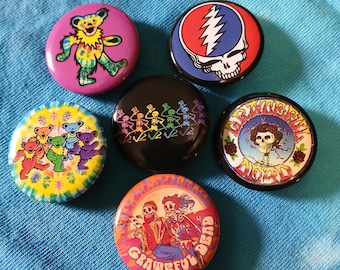 Grateful Dead 6 pack of pins