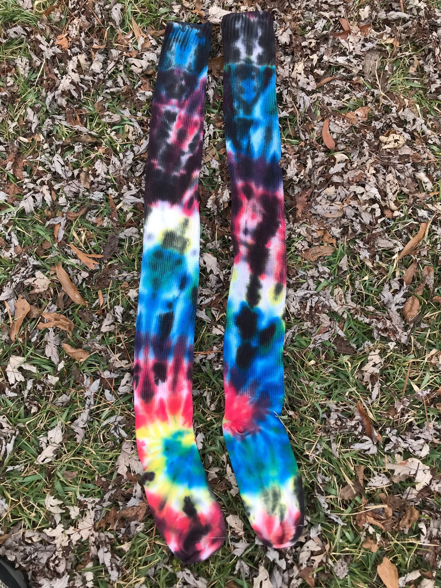 Thigh High Tie Dye Socks Dancer Socks Tie Dye Socks Warm & Etsy