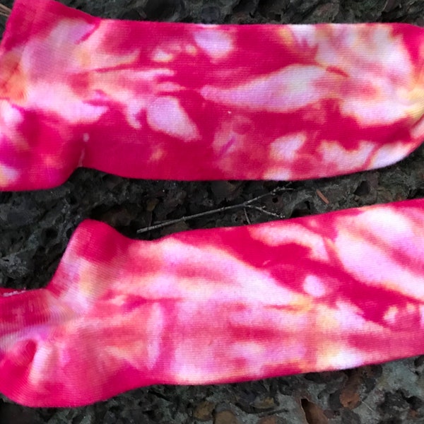 Tie Dye Bamboo Footies, Bamboo Socks, Footie Socks, Size 11-13, Unisex Socks, Happy Hippie Feet, Eco friendly socks, Bamboo Clothing