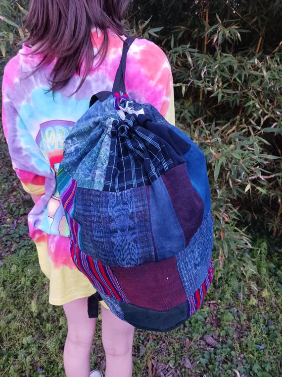 Guatemalan backpack, Patchwork backpack, Vintage … - image 2