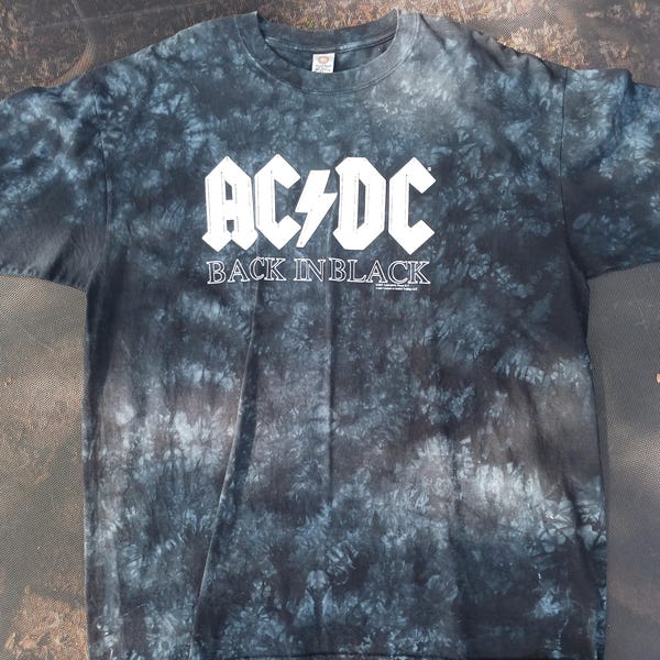 Back in Black, AC/DC Tshirt, XL, Vintage Tshirt, Free Shipping