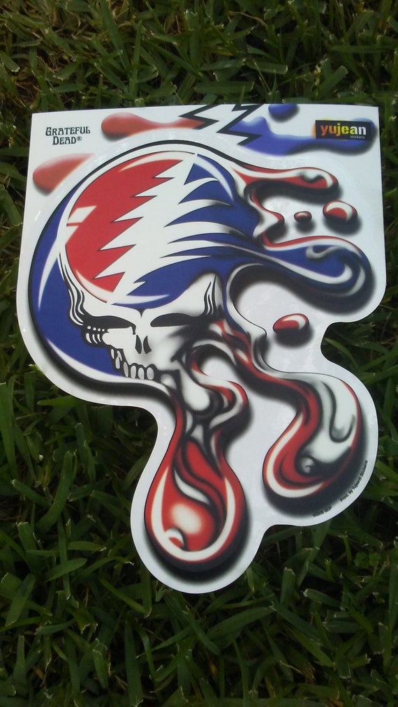 Melt Your Face Sticker Big Stealie Sticker Grateful Dead Etsy