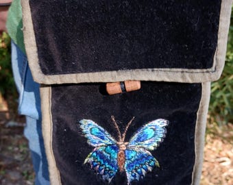 Passport purse, Cross body purse, Nepalese bag