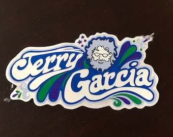 Jerry Garcia sticker, Vintage Jerry, Window Sticker, Deadhead sticker, JGB, Captain Trips, Vintage Dead, Warlocks, Bob Weir, Touch of Grey