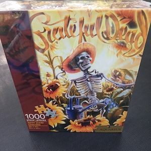 Grateful Grower puzzle, Discontinued Grateful Dead Puzzle, Jerry Garcia, Shakedown Street, Dead Lot, FREE SHIPPING