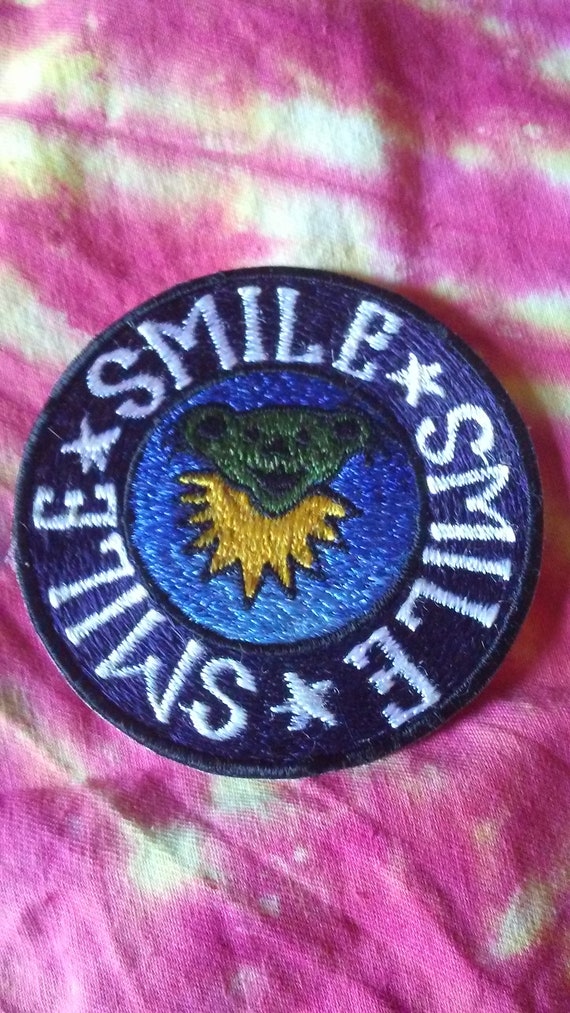 Grateful Dead Logo Patch LESH NEW RED WHITE BLUE JAM Iron On NOS Garcia Bear VTG