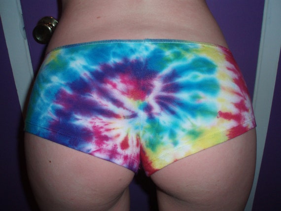 Tie Dye Hot Shorts, Shorties,tie Dye Panties, Size Small, Womens