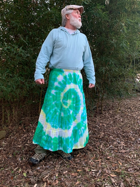 FREE Shipping 2 XL Bohemian Tie Dye Gauze Tier Skirt Etsy