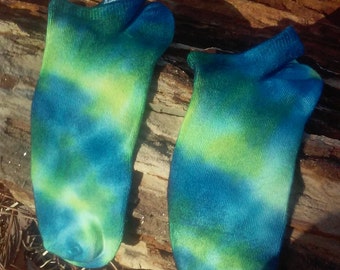 Bamboo Footie Socks, Tie Dye Socks, Unisex Footies, Size 9-11, Festival Socks, Yoga Socks, Grateful Dead Socks, Dead and Company, Socks