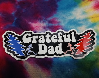 Grateful Dad mini sticker