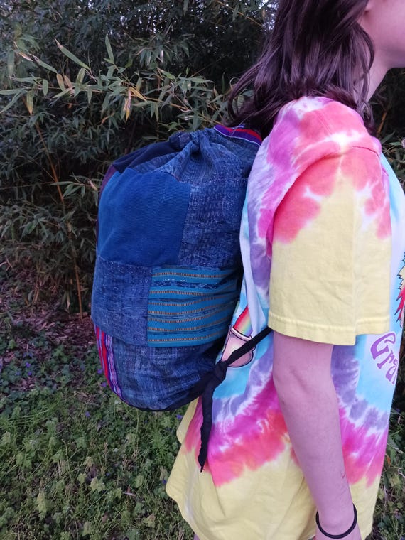 Guatemalan backpack, Patchwork backpack, Vintage … - image 4