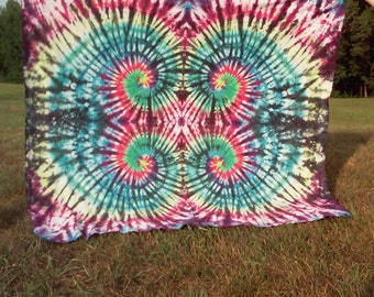 Tie Dye Sheet, FREE SHIPPING, Tie Dye Tapestry,