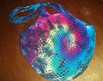 Farmer's Market - Mesh Bag - Tie Dye - Ecofriendly - Handbag - Christmas - Gift - Stocking Stuffer