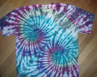 Tie Dye Tshirt Men Women Hippie Clothing, Adult Largw