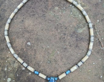 Hand blown Spider glass bead choker nexklace