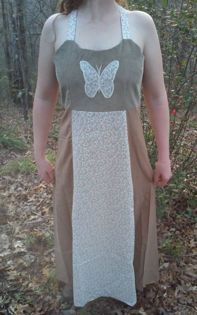Grateful Dead Dress Recycled Corduroy Dress Corduroy Calico Dress Calico Dress Hippie Dress Festival Dress Festival Bling Dead and Co