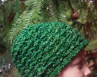 Enchanted Forest Knit Hat, Crochet Hat, Beanie Knit, Knit Slouchy Hat, Vogue Beanie, Knit Boggin, Fashionable Knit Hat, Crochet Beanie