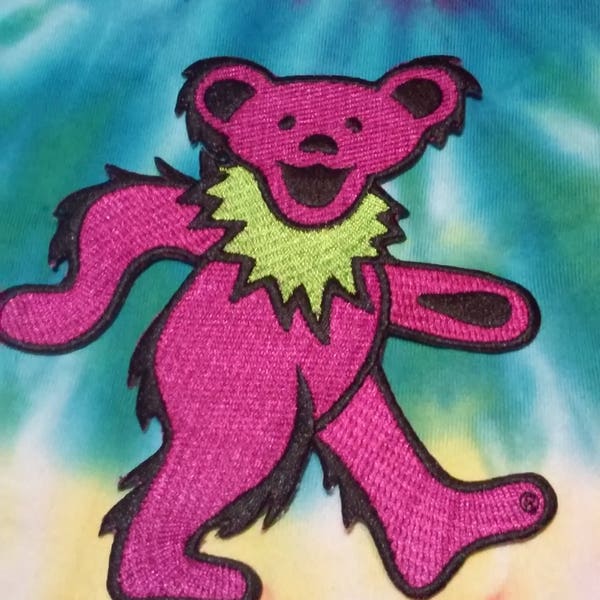 Dancing Bear Patch, Grateful Dead Patch, Jerry Bear, Purple Bear, Cassidy, Shakedown Street, Dead and Company, Bob Weir, John Mayer, Furthur