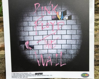 Pink Floyd sticker, The Wall, Vintage Pink Floyd, Roger Waters, David Gilmour, Pink Floyd collectible, Comfortably Numb