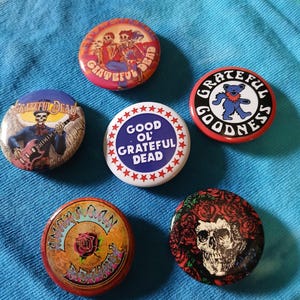 Grateful Dead 6 pack of pins