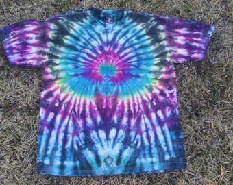 Large Tie Dye Tshirt, Adult Unisex Tshirt, Hippie Tee, Grateful Dead Tshirt, Dead and Company, Wideapread Panic, String Cheese,Jon Mayer
