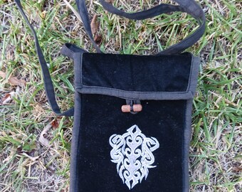 Passport purse, Cross body purse, Guatemalan bag