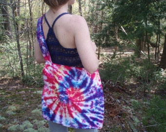 Boho Hobo Bag - Tie Dye - Hip Purse - Beach - Yoga