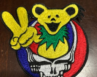 Peace Bear SYF Patch, Dancing Bear Patch, Grateful Dead Patch, Jerry Garcia, Hippie Bling, Dead and Company, Dead Patch, Bob Weir, Vintage
