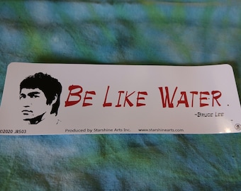 Be Like Water mini sticker