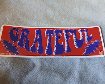 Grateful mini sticker