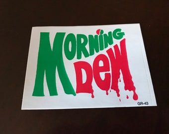 Morning Dew Sticker, Grateful Dead Sticker, Jerry Garcia, The Grateful Dead, Shakedown Street, Dead Lot