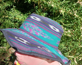 Guatemalan Floppy Hat, Bucket Hat, Hippie Hat