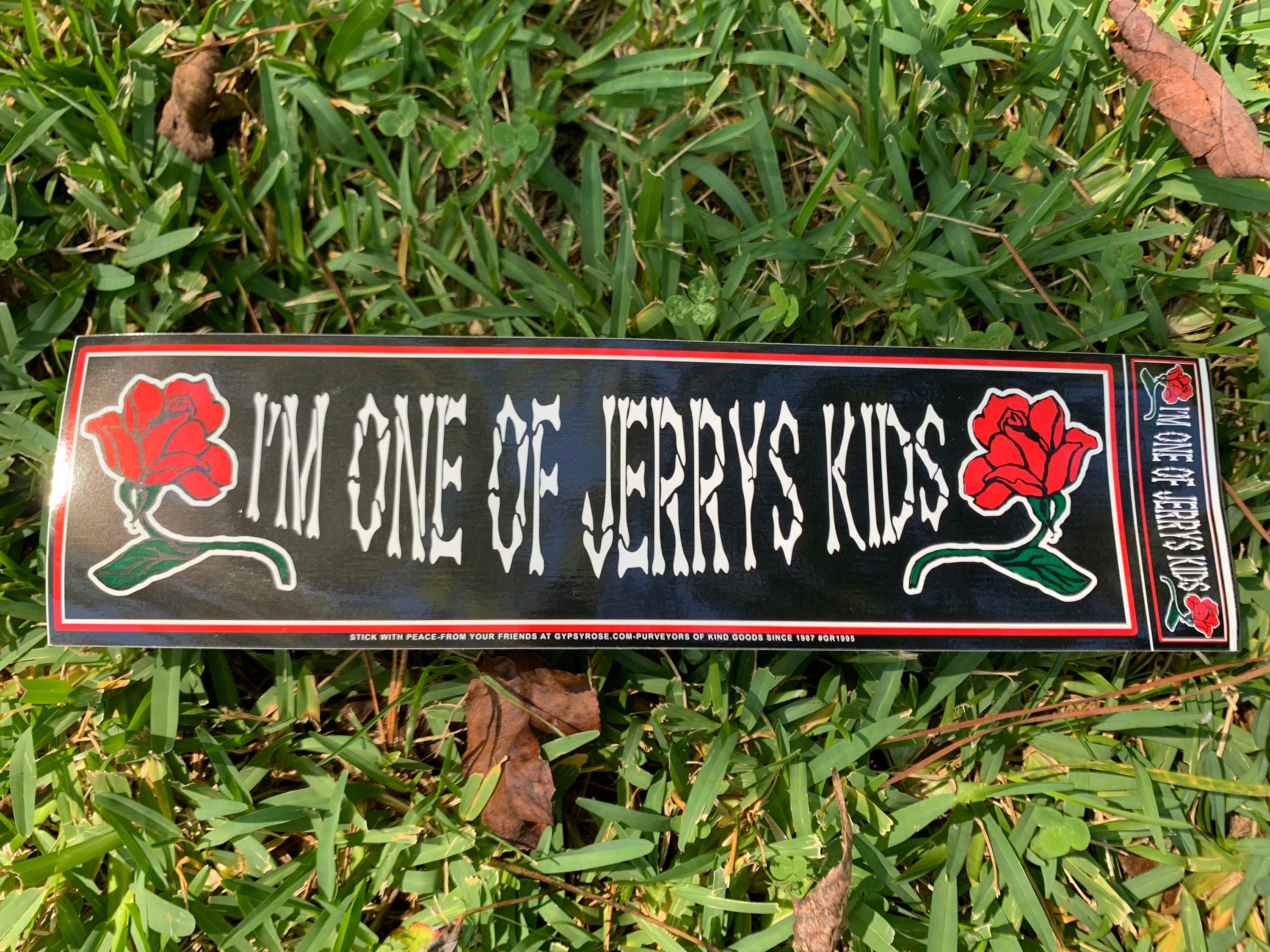 I'm One of Jerry's Kids Bumper Sticker, Jerry Garcia, Grateful