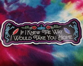 If I Knew the Way I Would take You Home mini sticker