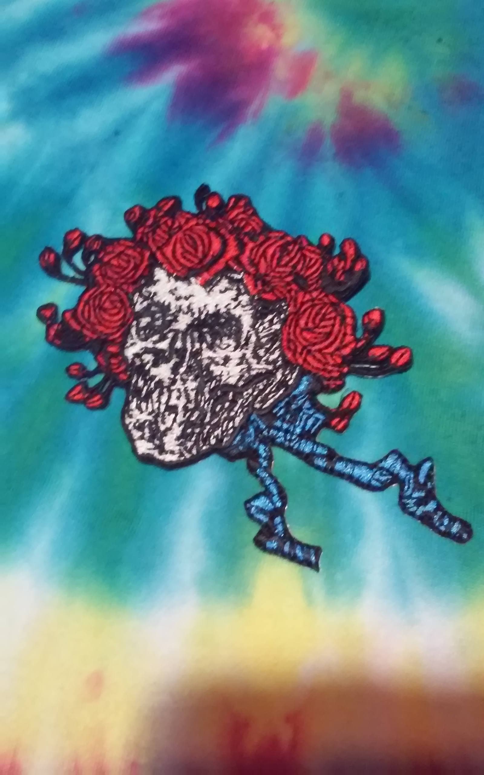 Grateful Dead Skull and Roses Big Bertha T Shirt - Mpcteehouse