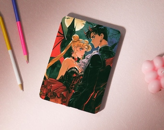 Anime Halloween Couple Kindle Case with Strap,2024 Kindle Colorsoft Case,Cover Paperwhite 12th 7-inch,Kindle 10/11/12th,Free Personalization