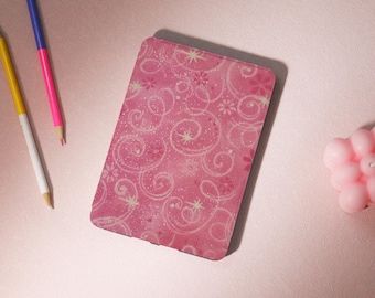 Housse Kindle rose en tissu délicat pour étui Kindle Paperwhite 1/2/3/4, Kindle 10-11th, étui acrylique Paperwhite pour Kindle avec dragonne