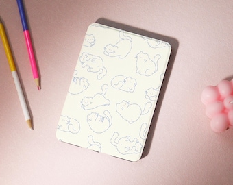 Cute Minimalist Kitten Kindle Case,Kindle Cover,Paperwhite Case 12th,All New Kindle Cover,Kindle Acrylic Case,Kindle Case With Hand Strap