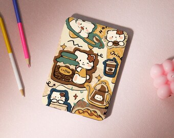 Cute Kittens Collage Kindle Case with Strap,2024 Kindle Colorsoft Case,Cover Paperwhite 12th 7-inch,Kindle 11th,Free Personalization