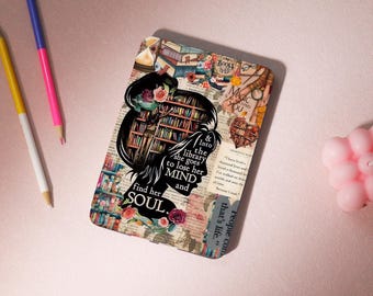 Books Into The Library Poster Kindle Case with Strap,2024 Kindle Colorsoft Case,Cover Paperwhite 12th 7inch,Kobo Clara ,Free Personalization