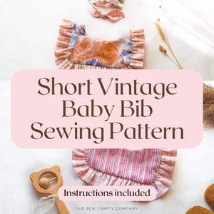 Vintage Baby Bib PDF Pattern & Instructions