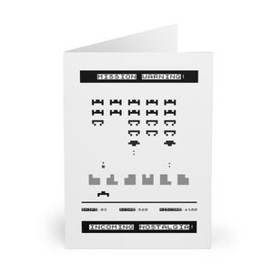 Sinclair ZX81 Space Invaders / 5 cartoline con buste / Grande biglietto d'auguri 6"x8" / Ricordo incorniciabile / Ottimo come regalo / Citazione divertente
